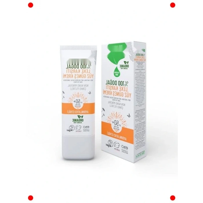Doğal neral Filtreli SPF 50+ Yüz Güneş Kre