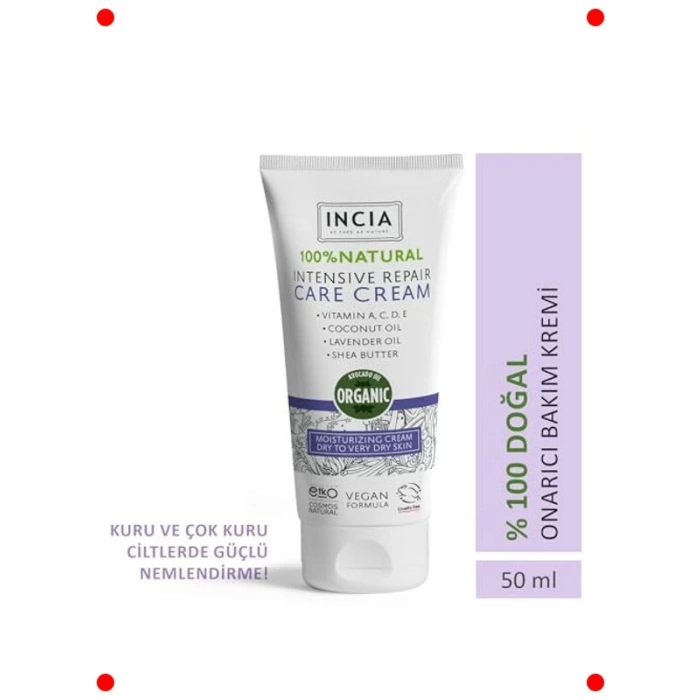 Doğal Onarıcı Cilt Kremi | Yoğun Nemlendirici Vegan 50 ml