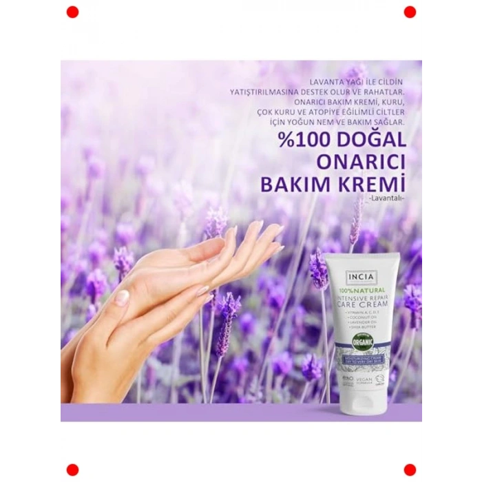 Doğal Onarıcı Cilt Kremi | Yoğun Nemlendirici Vegan 50 ml