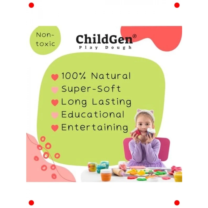 Doğal Oyun Hamuru Seti (3x125gr, Mavi Kırmızı Yeşil)