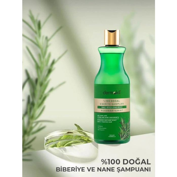 Doğal Saç Güçlendirici Biberiye Şampuanı 400 ml