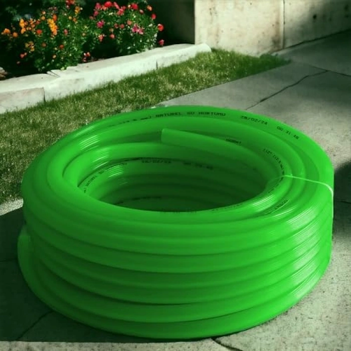 Doğal silikonlu iç çap 1/2 bahçe hortumu, 25 metre