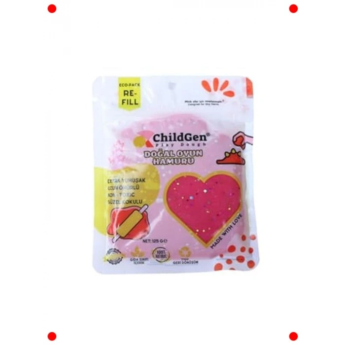 Doğal Simli Oyun Hamuru Seti (4x125g)