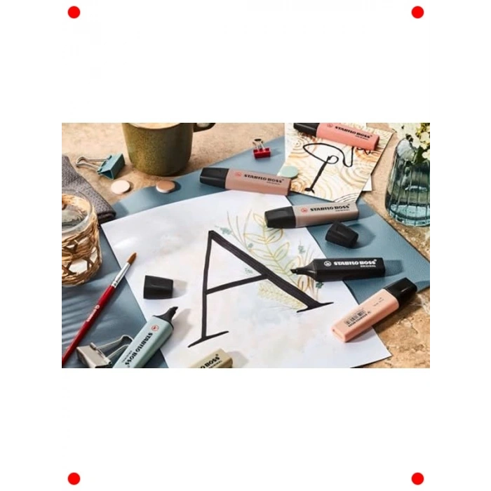 Doğal Tonlarda Fosforlu Kalem Seti, 8li Paket