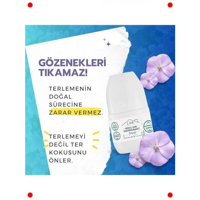 Doğal Vegan Roll-on Deodorant 50ml - Alüminyumsuz