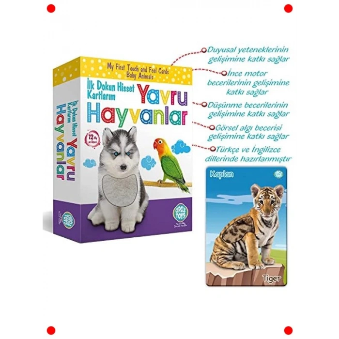 Dokun Hisset Yavru Hayvanlar Temalı Kumaş Kitap