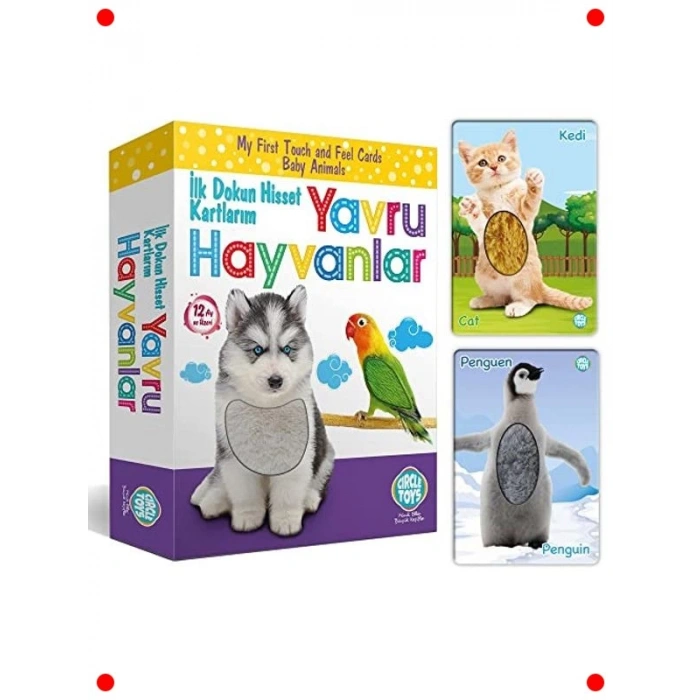 Dokun Hisset Yavru Hayvanlar Temalı Kumaş Kitap