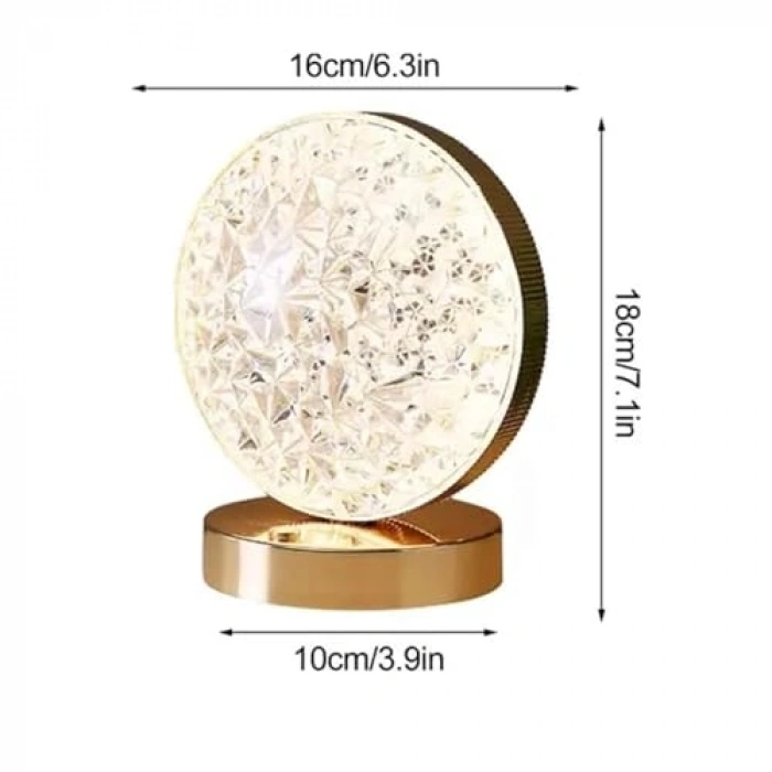 Dokunmatik Dimerli Led Masa Lambası, 3 Mod Renk, Gece Işığı