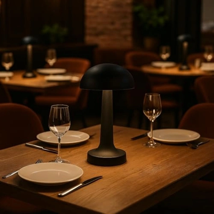 Dokunmatik Şarjlı Masa Lambası, 3 Renk Modu ile, 1200mAh Batarya