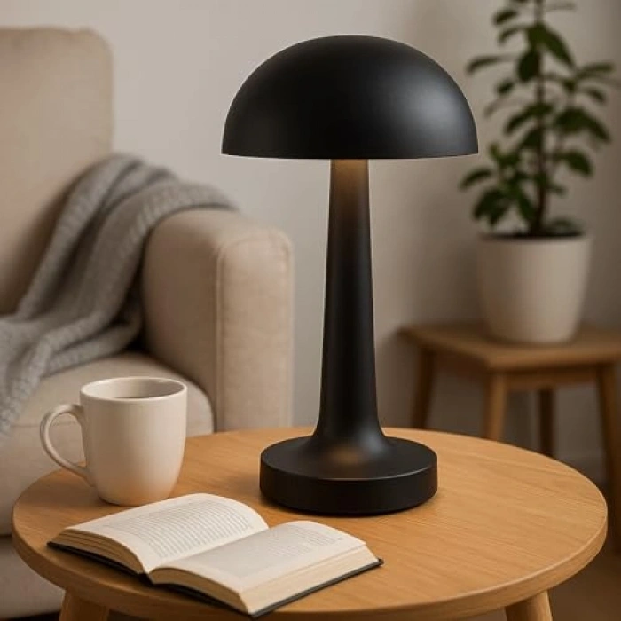 Dokunmatik Şarjlı Masa Lambası, 3 Renk Modu ile, 1200mAh Batarya