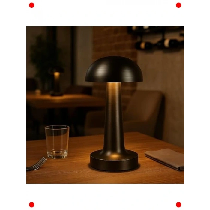 Dokunmatik Şarjlı Masa Lambası - 3 Renk Modu, USB