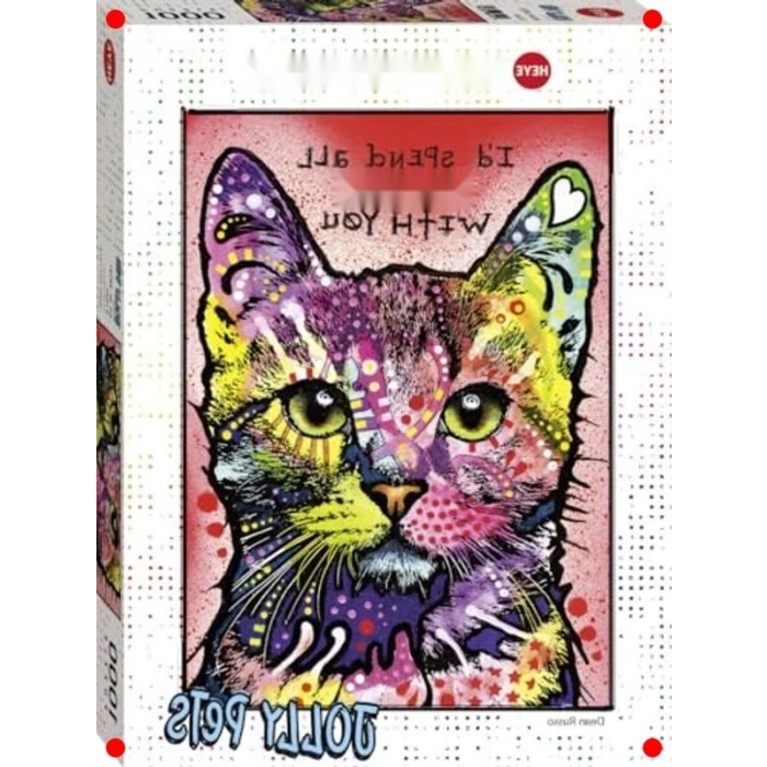 Dokuz Canlı Kedi Temalı Yapboz - 1000 Parça