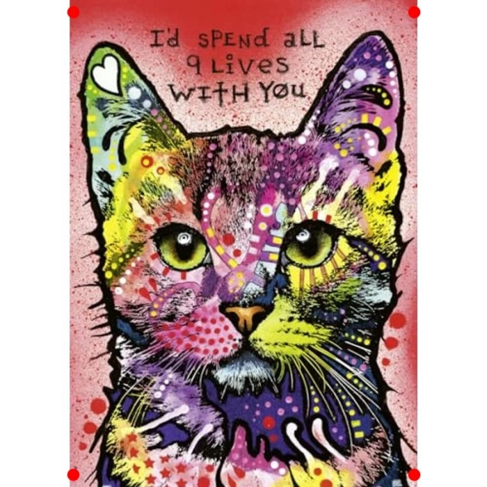 Dokuz Canlı Kedi Temalı Yapboz - 1000 Parça