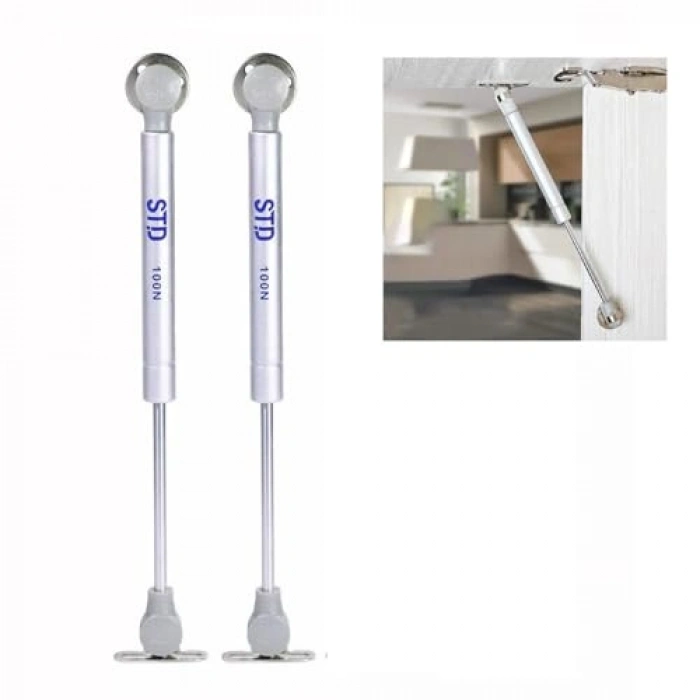 Dolap Amortisörü, Dolap Kapak Pistonu Mutfak Dolabı Kapağı (100N(27cm)2Adet)