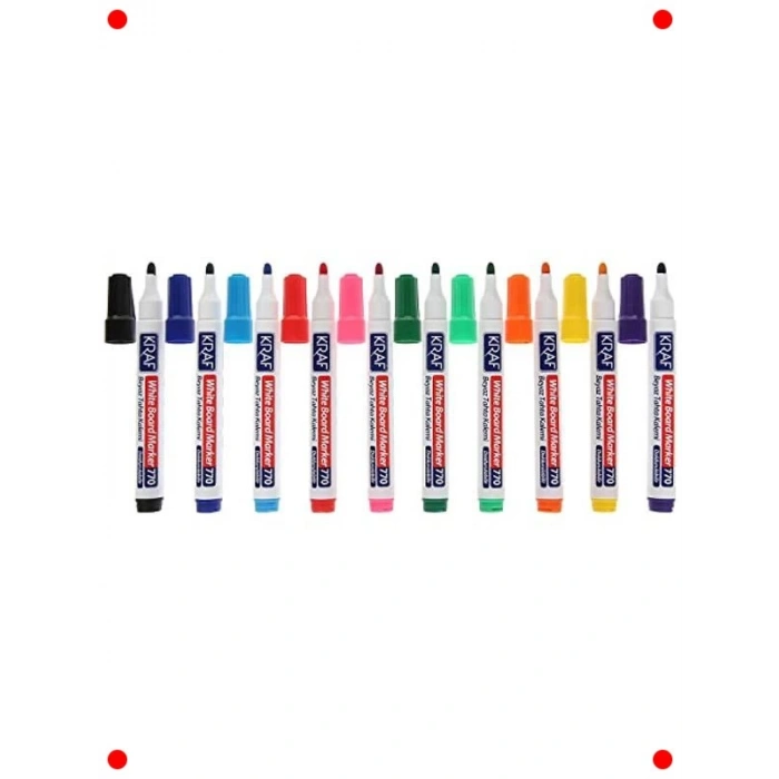 Doldurulabilir Beyaz Tahta Kalemi Seti, 10lu