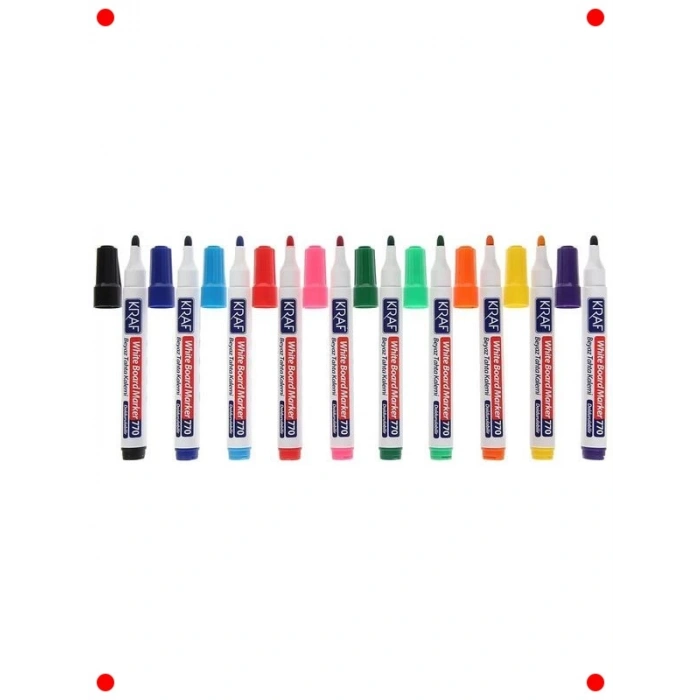 Doldurulabilir Beyaz Tahta Kalemi Seti, 10lu