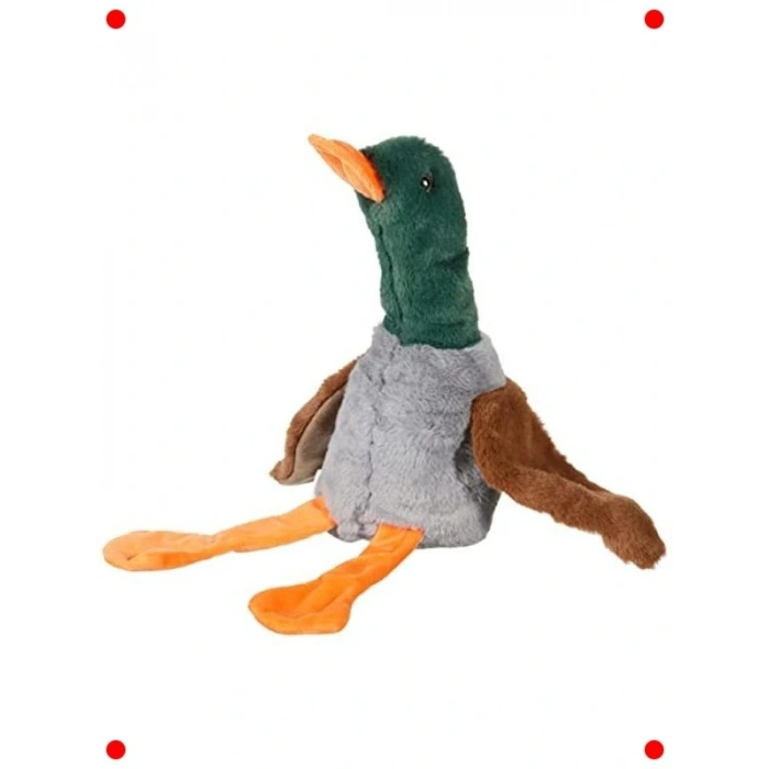 Dolgu Olmayan Sesli Ördek Köpek Oyuncağı