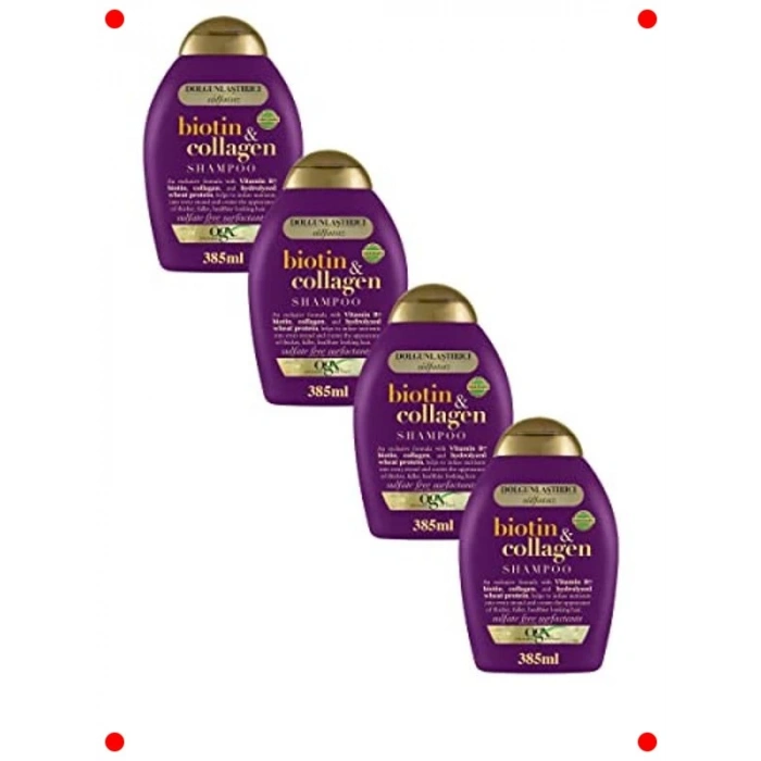 Dolgunlaştırıcı Biotin & Kolajen Şampuan 4x385ml Seti
