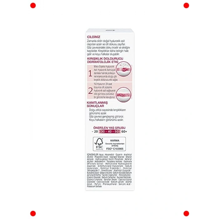Dolgunlaştırıcı ve Sıkılaştırıcı Göz Kremi 15ml