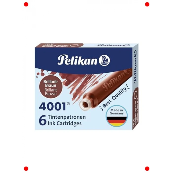 Dolma Kalem Kahverengi Mürekkep Kartuşu Seti