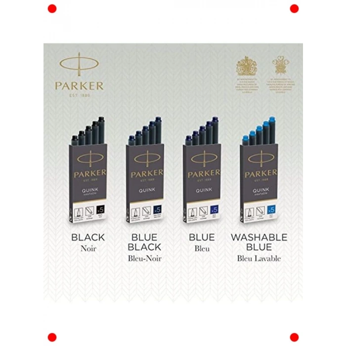 Dolma Kalem Kartuşu, Mavi, 5li Paket