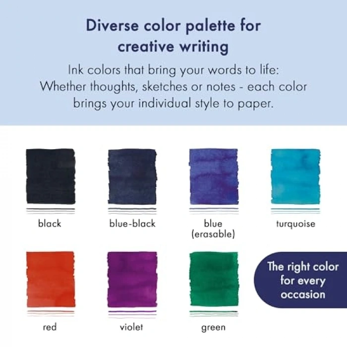 Dolma Kartuş Seti, Siyah Renk, 5li Paket