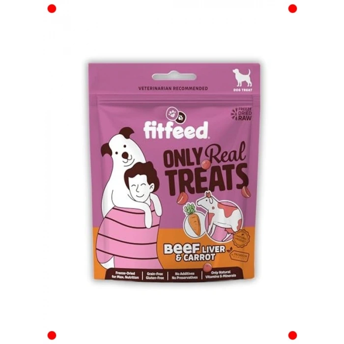 Dondurularak Kurutulmuş Dana Ciğerli Köpek Ödülü - 40g