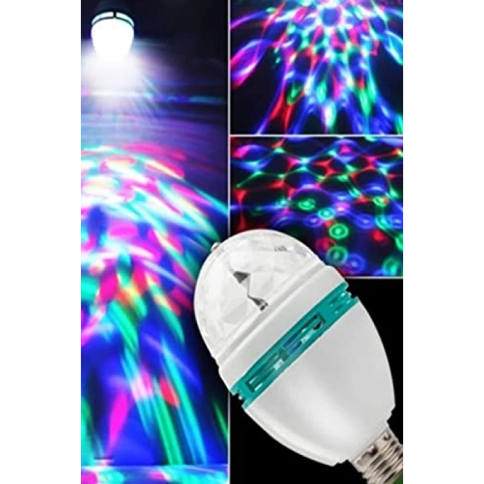 Dönen Disko Lambası E27 Duy ile Renkli Işık Gösterisi Yapın