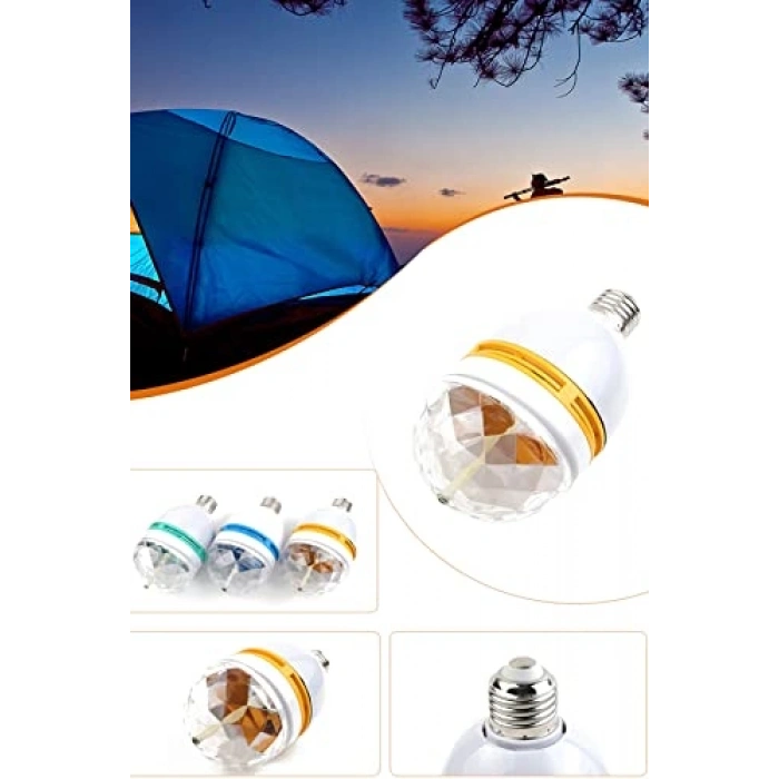 Dönen Disko Lambası E27 Duy ile Renkli Işık Gösterisi Yapın