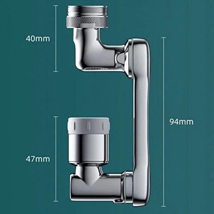 Dönen Musluk Havalandırıcı, 1080° Açılabilir, Dayanıklı Yapı
