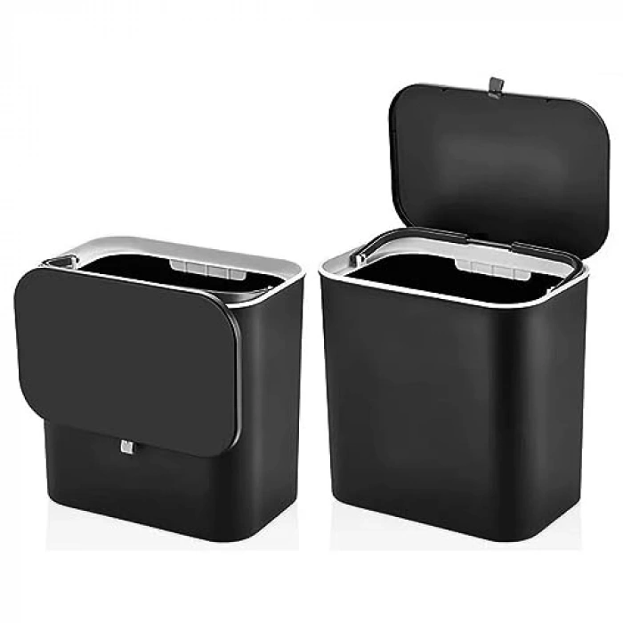 Döner Kapaklı Banyo Mutfak Çöp Kovası, 15L Kapasiteli