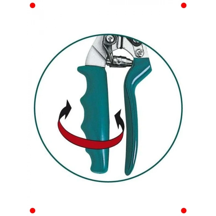 Döner Saplı Ergonomik Budama Makası