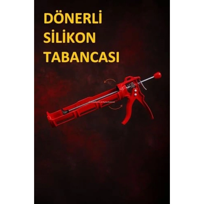 Dönerli Silikon Tabancası, Metal ve Dayanıklı Yapı