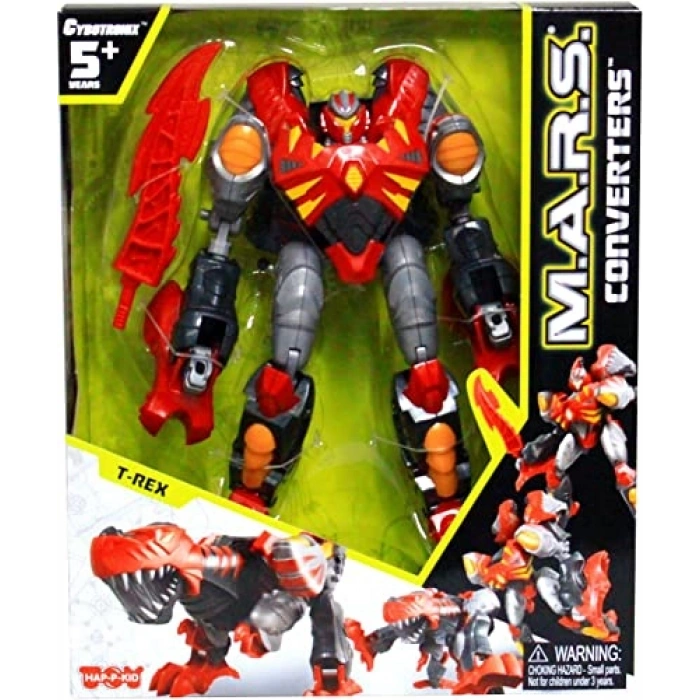 Dönüşen Dinozor Robot - T-Rex, G.Dragon, B.Stegosaur