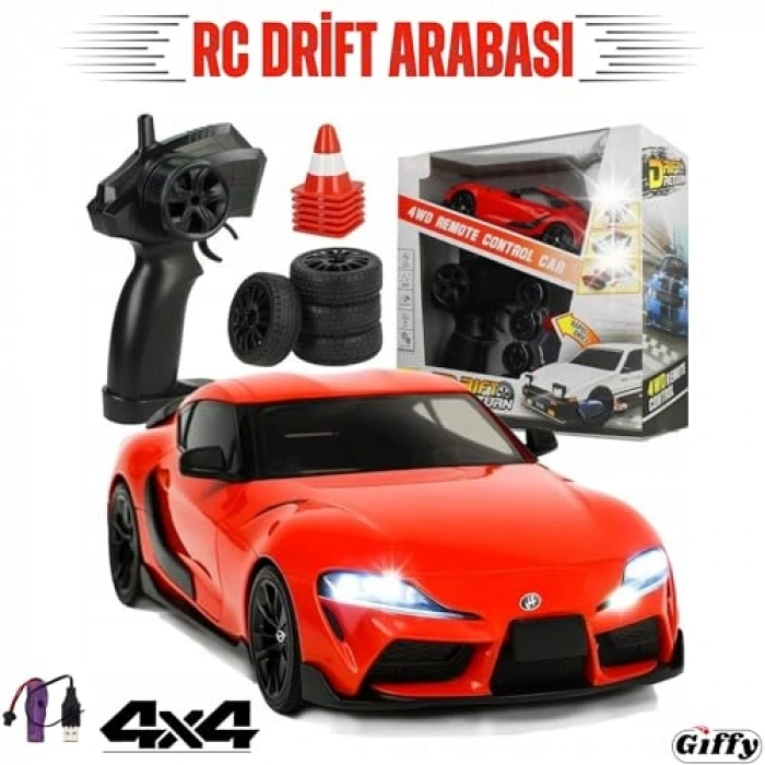 Drift Arabası Seti - 4X4 Kumandalı, Işıklı ve Fonksiyonel