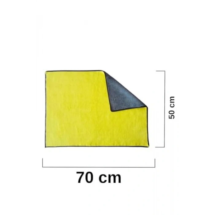 Duble Yüzey Araba Kurutma Bezi, 50x70 cm Boyutunda