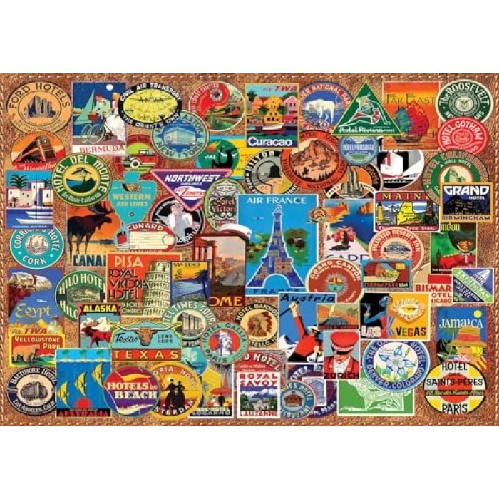 Dünya Gezgini Temalı 1500 Parça Puzzle ile Keşfet