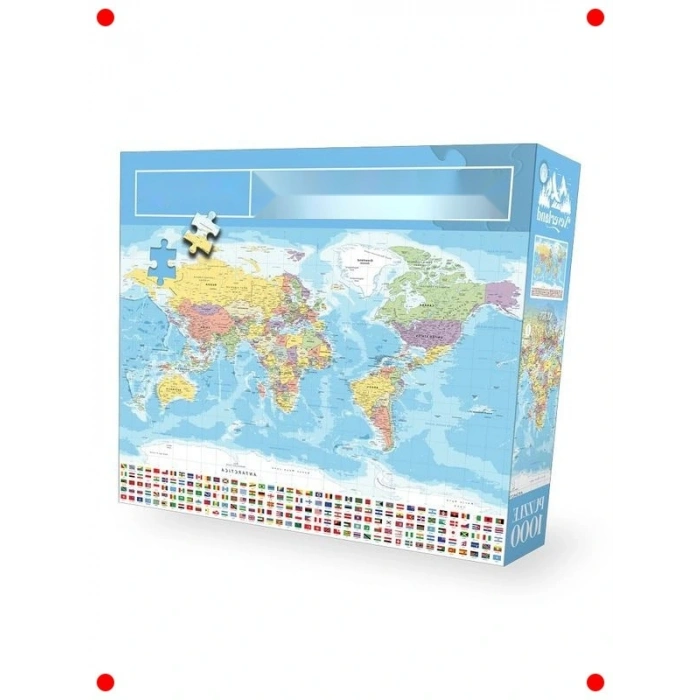 Dünya Haritası Yapbozu - 1000 Parça