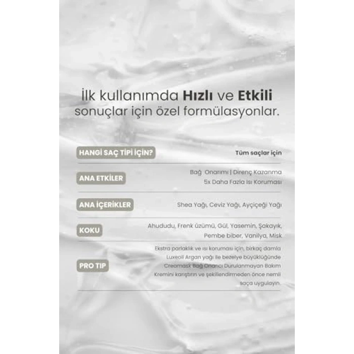 Durulanmayan Bağ Onarıcı Bakım Kremi, 250 ml