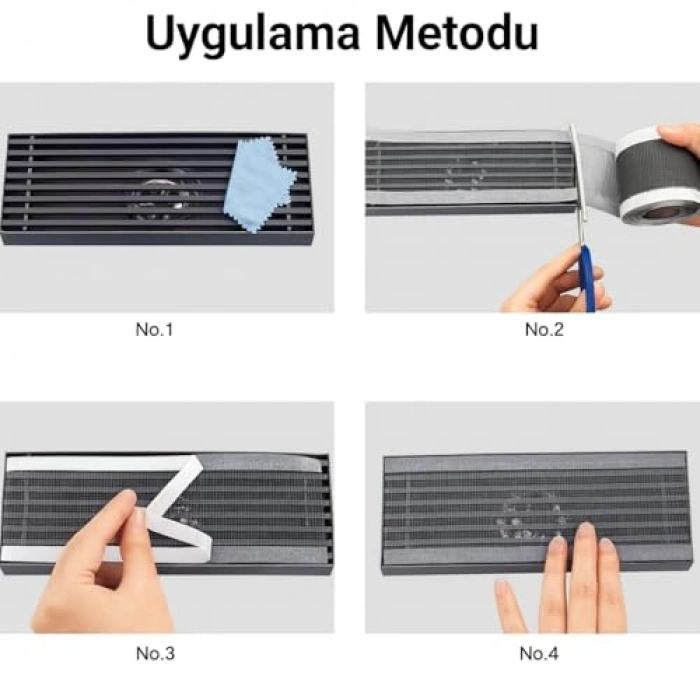 Duş gideri için saç tutucu ve gider süzgeci seti