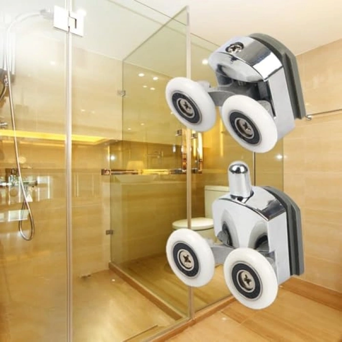 Duşa Kabin Teker Seti, 4 Adet Tekerlek ile Uyumlu