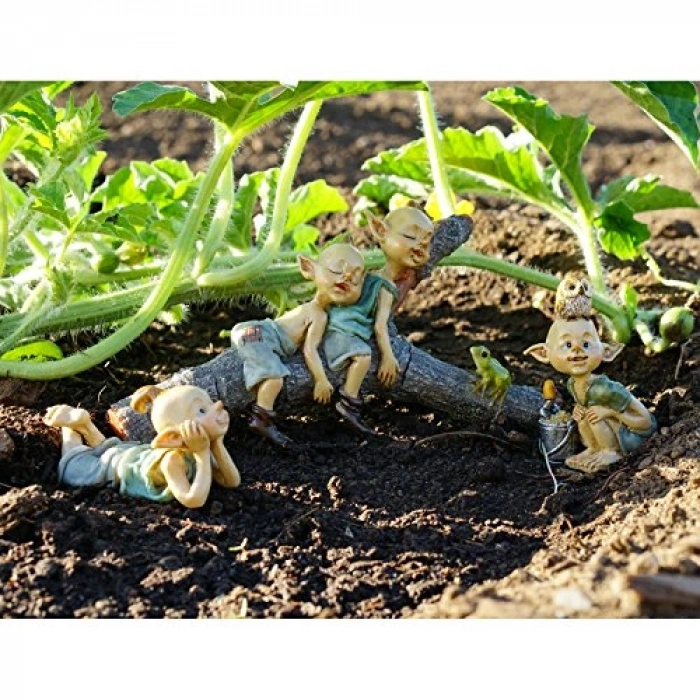 Düşünceli Peri Heykeli, Mini Bahçe Süsü için