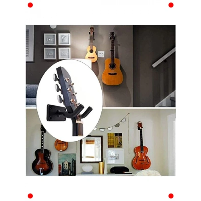 Duvar Tipi Gitar Askısı - Güvenli Tutuş