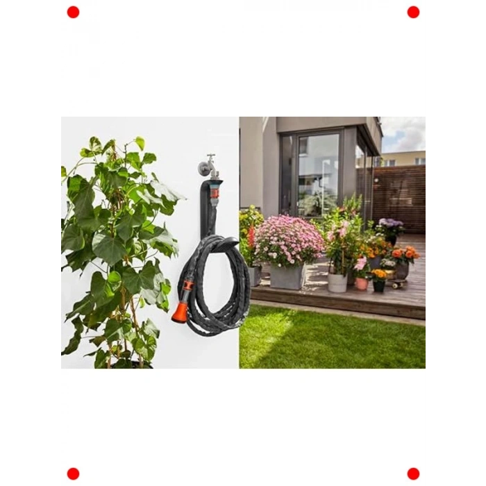 Duvara Monte Hortum Depolama Askısı