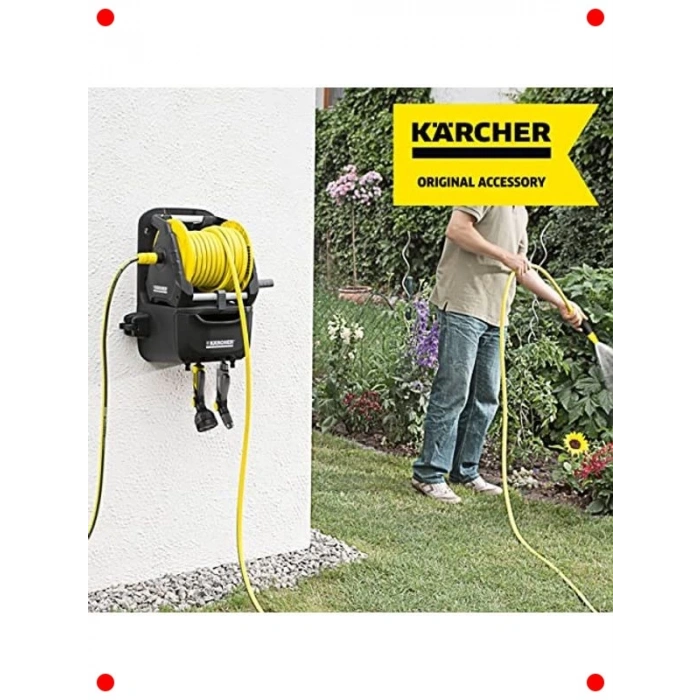 Duvara Monte Hortum Makarası Seti - 15 Metre Hortumlu