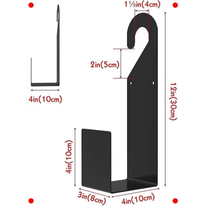 Duvara Monte Metal Bahçe Hortumu Tutucu