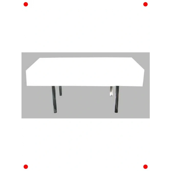 Düz Beyaz Masa Örtüsü 137x183 cm