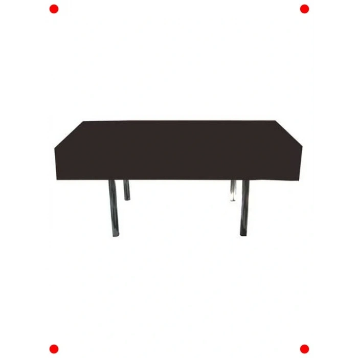 Düz Siyah Masa Örtüsü - 137 x 183 cm