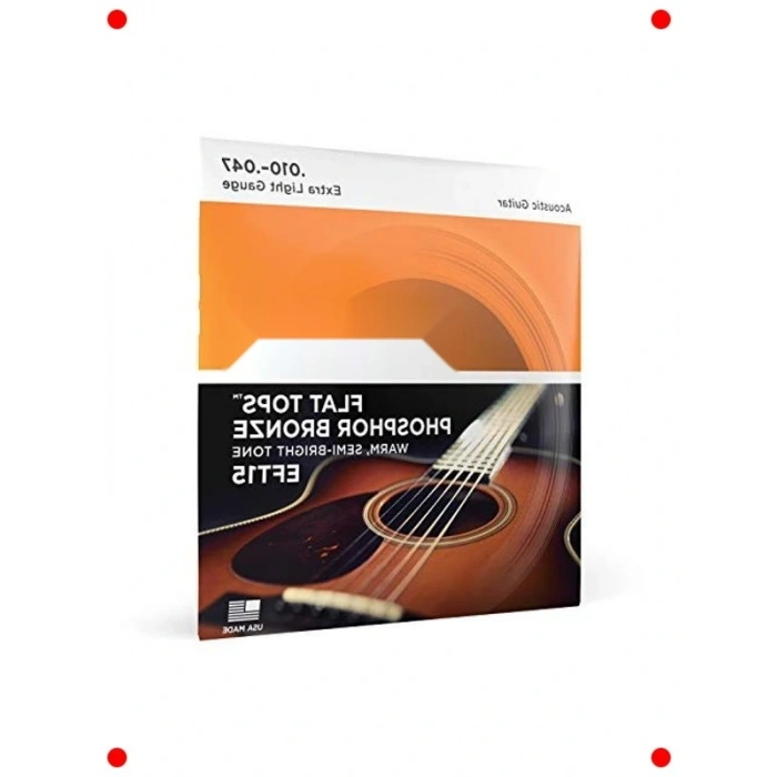 Düz Üst Phosphor Bronze Akustik Gitar Telleri