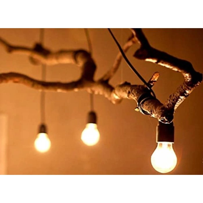 E14 (İnce) Siyah Düz Duy - Avize Duy, Abajur Duy, Masa Lambası Duy